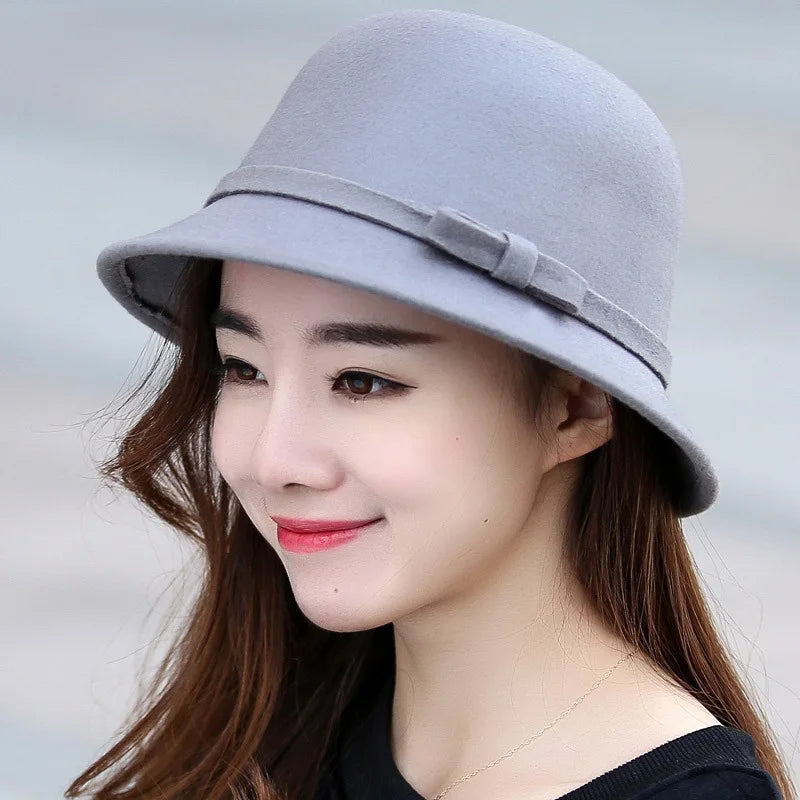 Chapeau Melon Cloche Femme - Ajustable