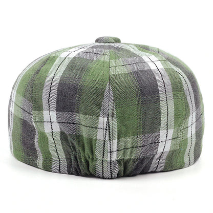 Béret Casquette Gavroche à Carreaux