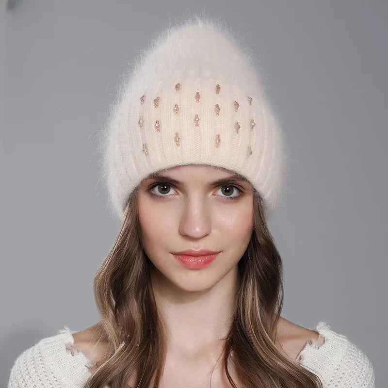 Bonnet Femme Douceur Perlée - Lunaria