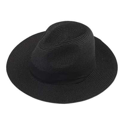 Chapeau Panama Paille Tressée – Ruban Noir