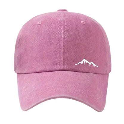 Casquette Baseball Effet Délavé – Broderie Montagne