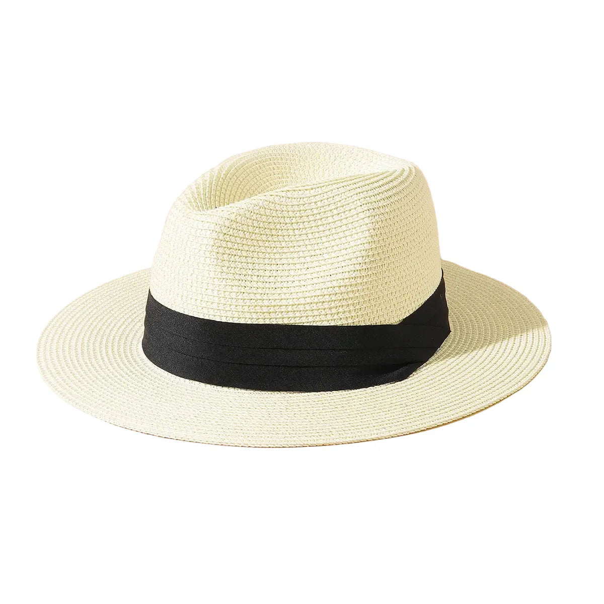 Chapeau Panama Paille Tressée – Ruban Noir