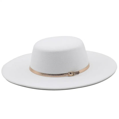 Chapeau Fedora Coton avec Bande Boucle Métallique
