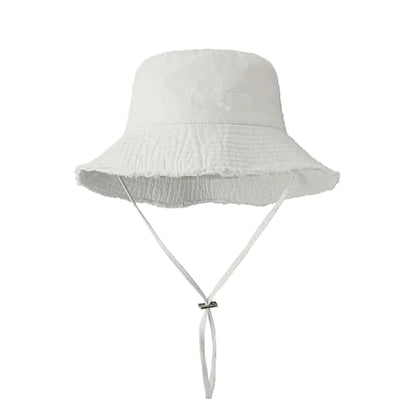 Bob Coton avec Cordon Ajustable – Bord Effiloché