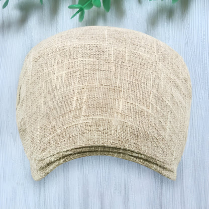 Béret Homme Vintage en Lin Léger - Glamberet