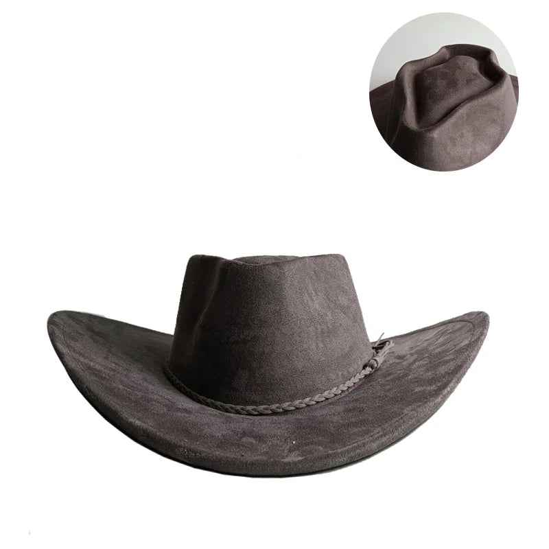 Chapeau Cowboy Coton Tressage Décoratif