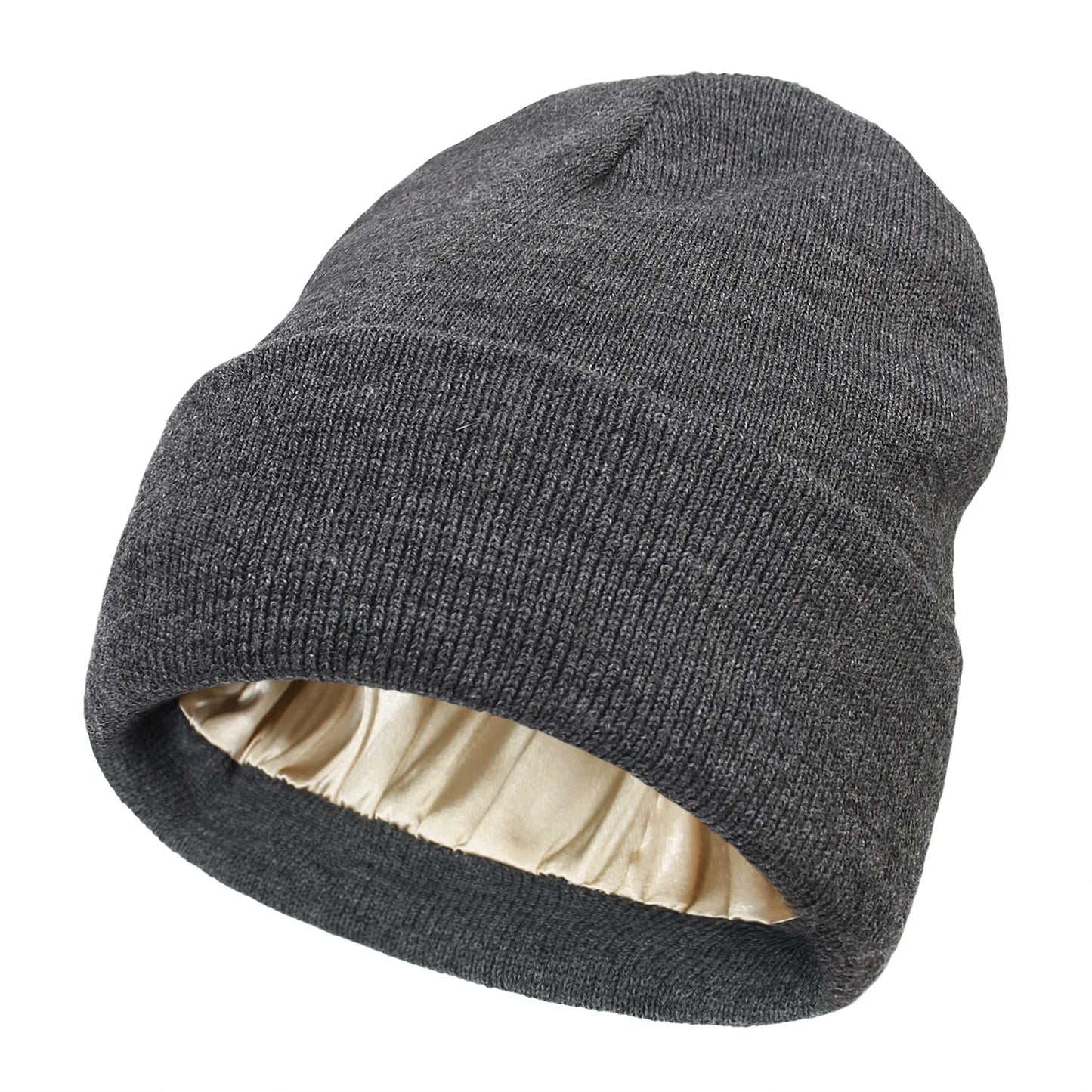 Bonnet Tricoté Doublure Satin - Satinaza