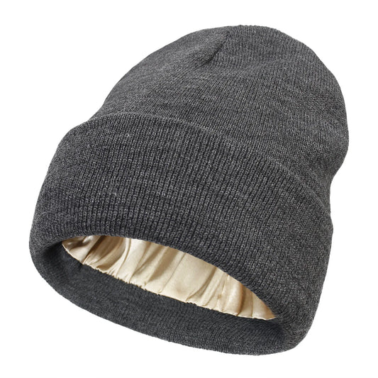 Bonnet Tricoté Doublure Satin - Satinaza