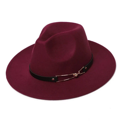 Chapeau Fedora Classy Chic Anneau Doré