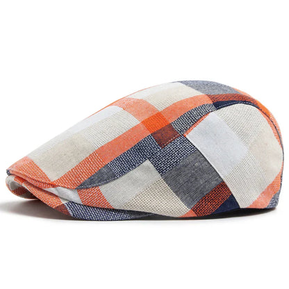 Béret Motif Carreaux - Britcap