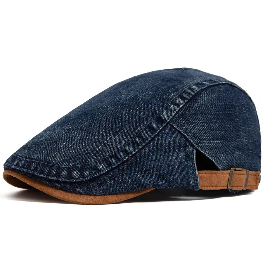 Béret Homme Denim – Texture Jean Ajustable