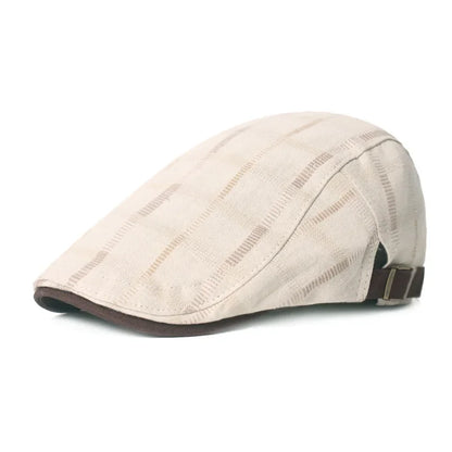 Béret Homme – Design À Carreaux Classique