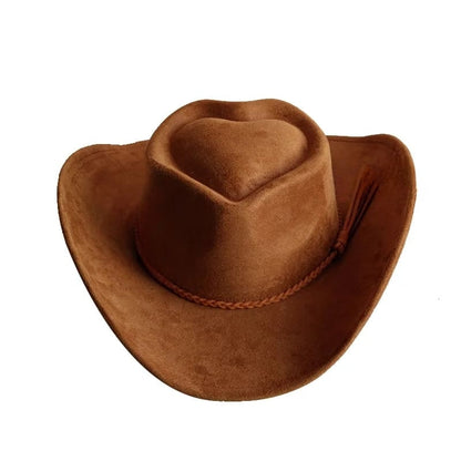 Chapeau Cowboy Coton Tressage Décoratif