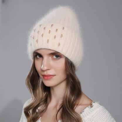 Bonnet Femme Douceur Perlée - Lunaria
