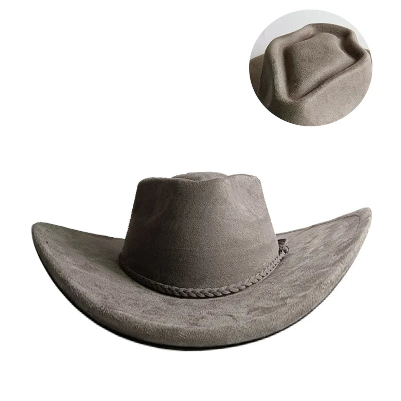 Chapeau Cowboy Coton Tressage Décoratif
