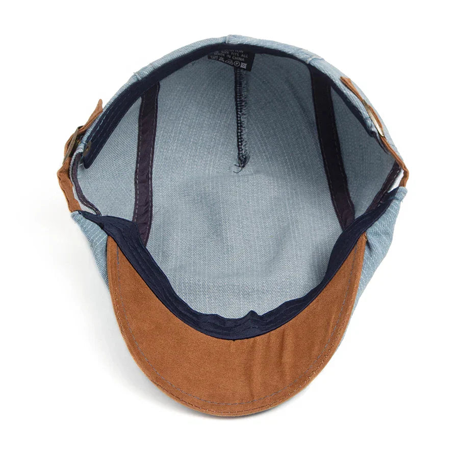 Béret Homme Denim – Texture Jean Ajustable