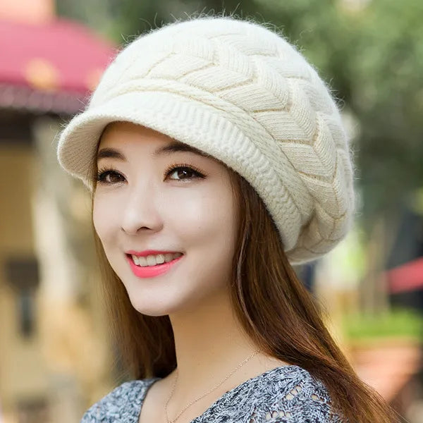 Béret Femme Épais Polaire Hiver