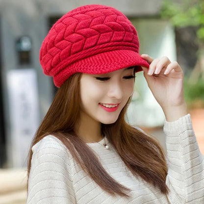 Béret Femme Épais Polaire Hiver