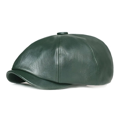 Casquette Gavroche Cuir Authentique