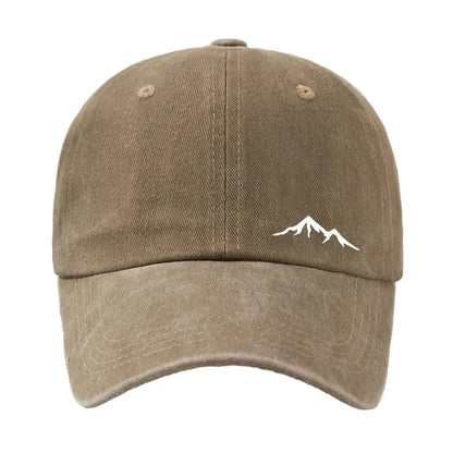 Casquette Baseball Effet Délavé – Broderie Montagne