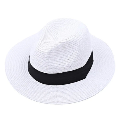 Chapeau Panama Paille Tressée – Ruban Noir