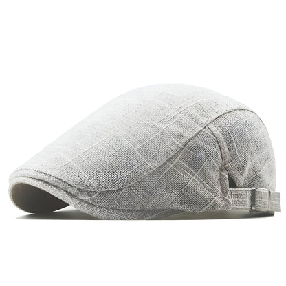Béret Homme Vintage en Lin Léger - Glamberet