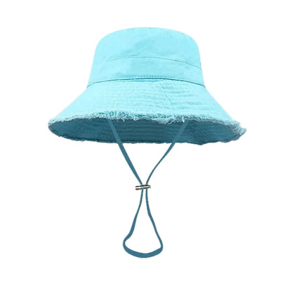 Bob Coton avec Cordon Ajustable – Bord Effiloché