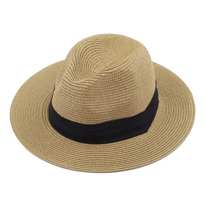 Chapeau Panama Paille Tressée – Ruban Noir