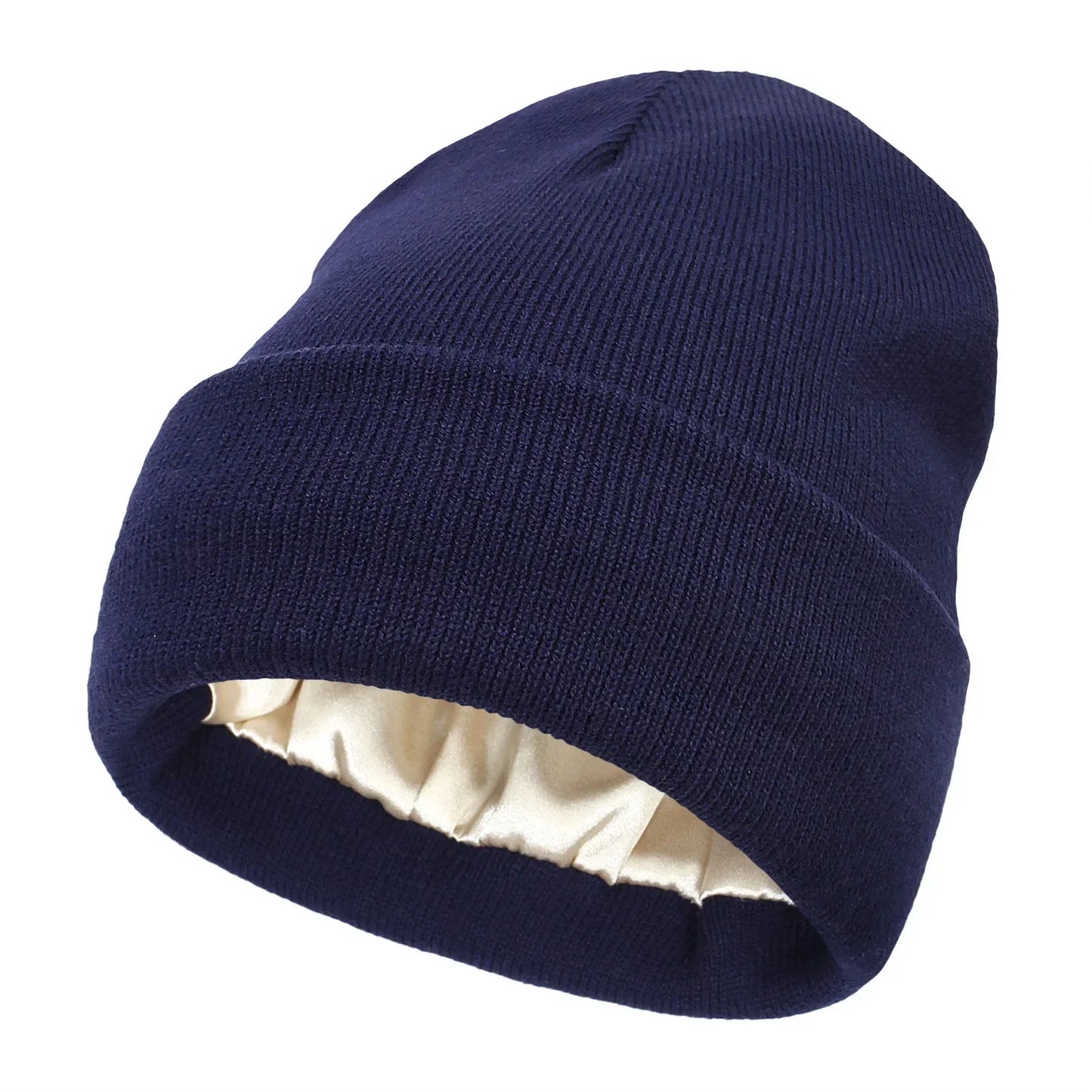 Bonnet Tricoté Doublure Satin - Satinaza
