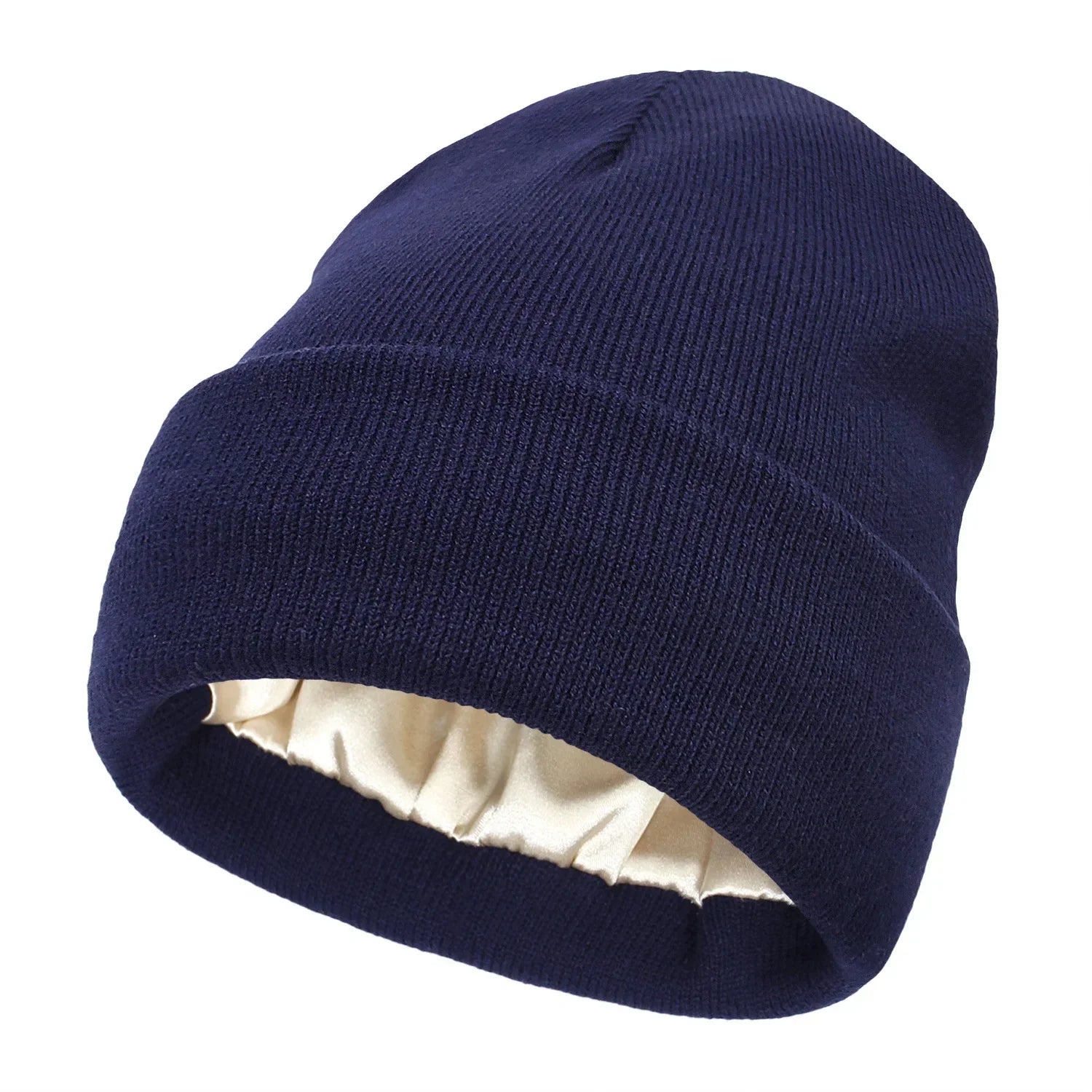 Bonnet Tricoté Doublure Satin - Satinaza