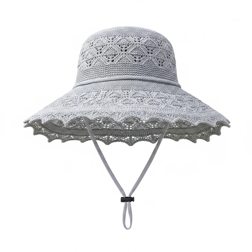 Chapeau de Paille Femme à Large Bord – Protection Solaire Ajourée