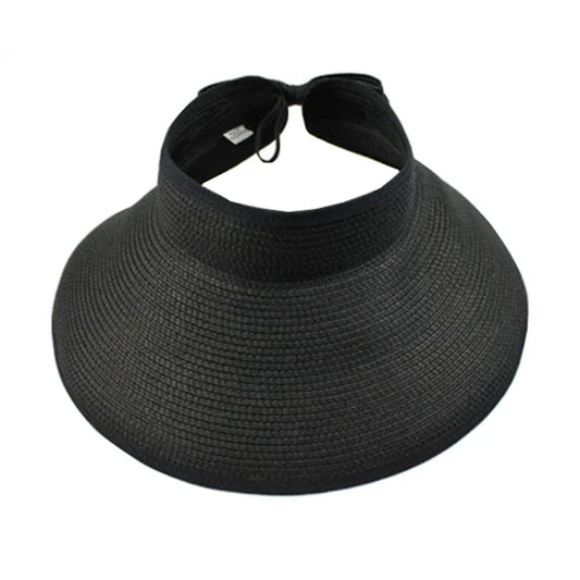 Chapeau de Paille Visière Soleil à Bords Larges – Femme