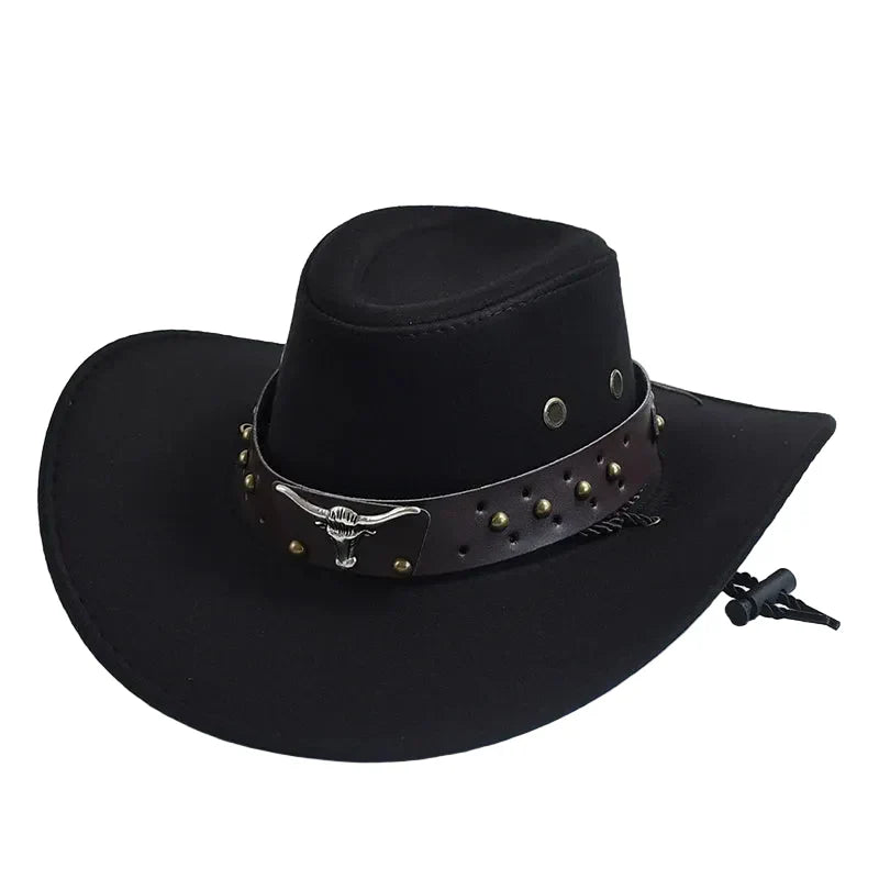 Chapeau Cowboy Style Western – Bandeau Clouté