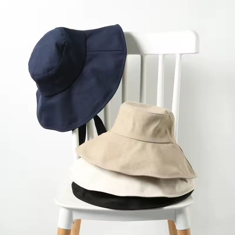Bob Femme 100% Coton Pliable à Large Bord - Outdoor