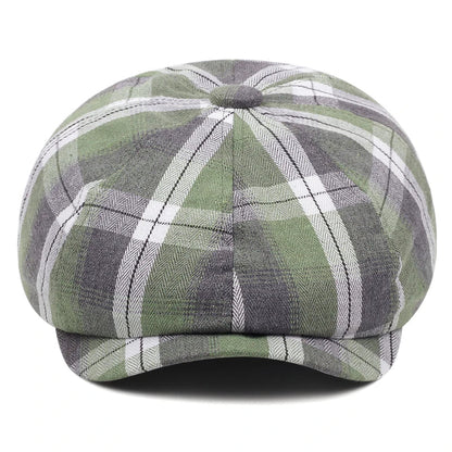 Béret Casquette Gavroche à Carreaux
