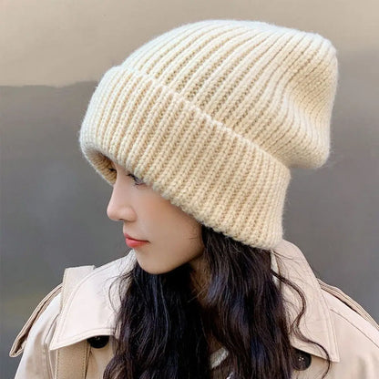 Bonnet Femme Ample Épais en Tricot – Cozylo