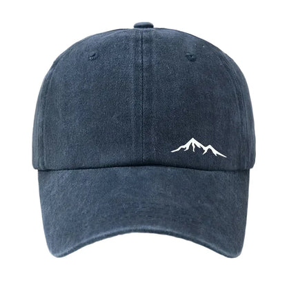 Casquette Baseball Effet Délavé – Broderie Montagne
