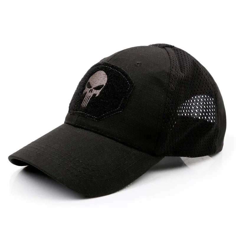 Casquette Tactique Camouflage Crâne – Black Ops