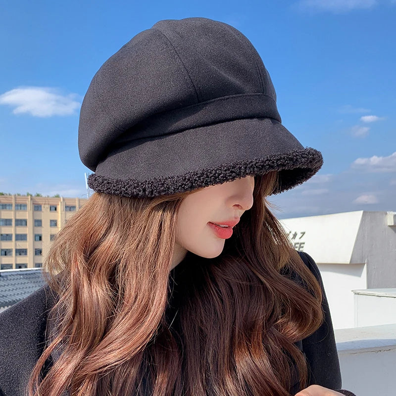 Béret d'Hiver Femme Molletonné