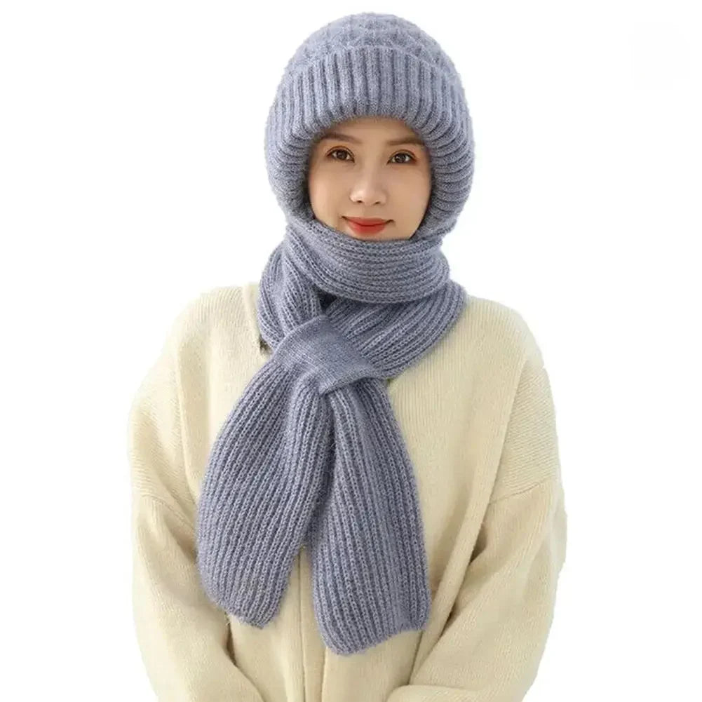 Bonnet Femme Intégral Coupe-Vent Épais - Alpine