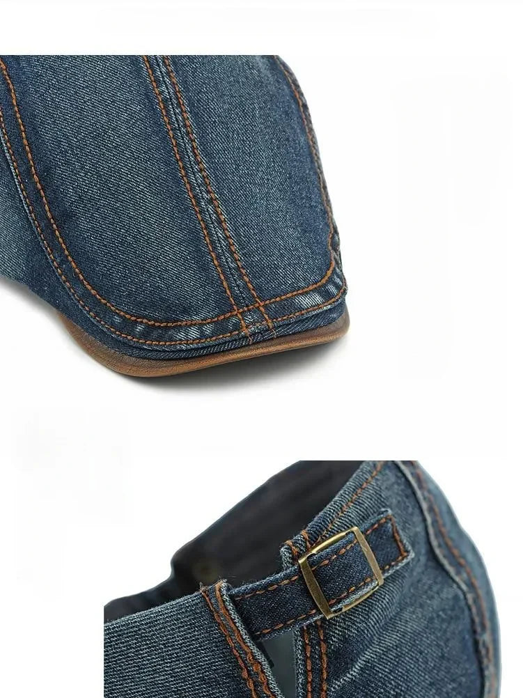 Béret Homme Denim Vintage - RetroChic