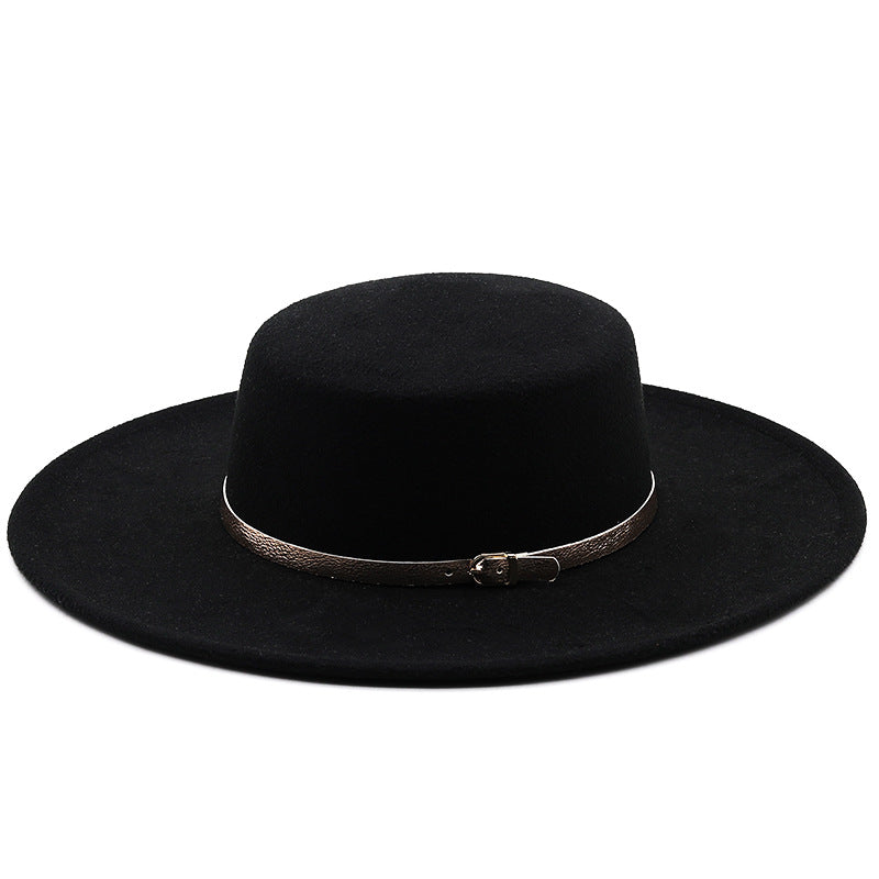 Chapeau Fedora Coton avec Bande Boucle Métallique