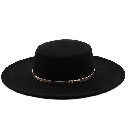 Chapeau Fedora Coton avec Bande Boucle Métallique