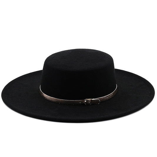 Chapeau Fedora Coton avec Bande Boucle Métallique