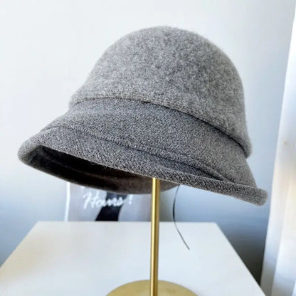 Chapeau Melon Cloche Femme Épais Hiver