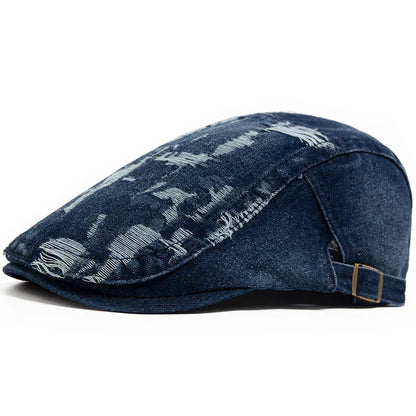 Béret Denim Déchiré Mixte - UrbanChic