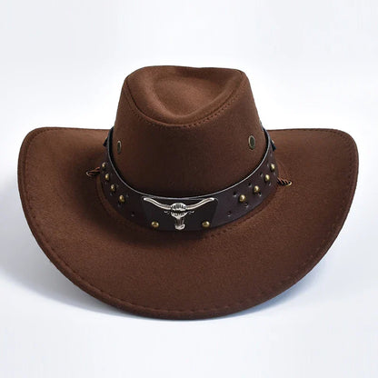 Chapeau Cowboy Style Western – Bandeau Clouté