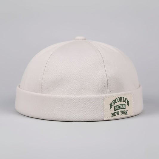 Bonnet Casquette Blanc Homme Beige