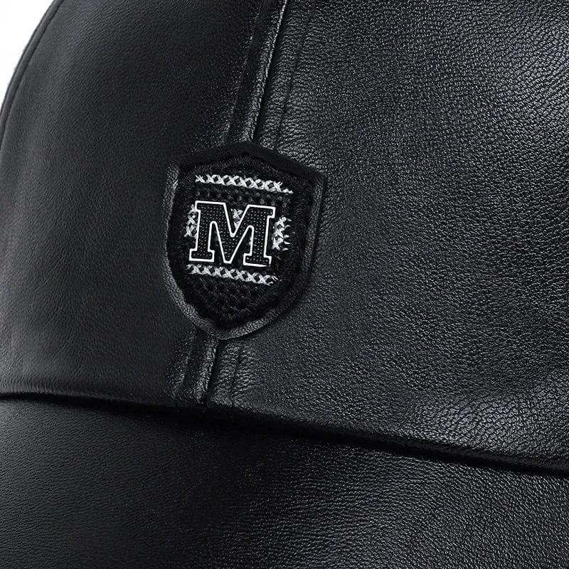 Casquette Baseball Cuir Homme