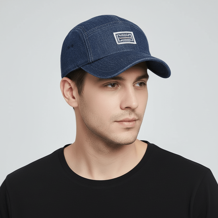 Casquette Baseball en Jean Homme Bleu Marine